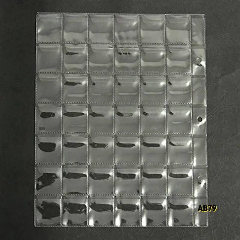 50 шт., 42 кармана, прозрачные держатели для монет, папки для хранения листов, альбом для сбора наличных денег, креативные альбомы из ПВХ, коллекционирование