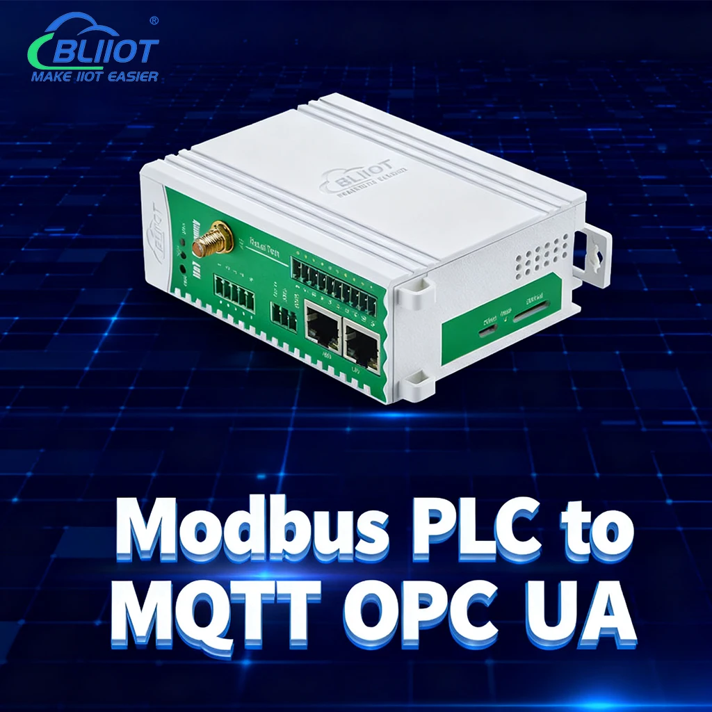 BLIIOT Modbus PLC to MQTT OPC UA Protocol Gateway RS485/4G/WIFI Industrial IOT Gateway Remote Monitoring