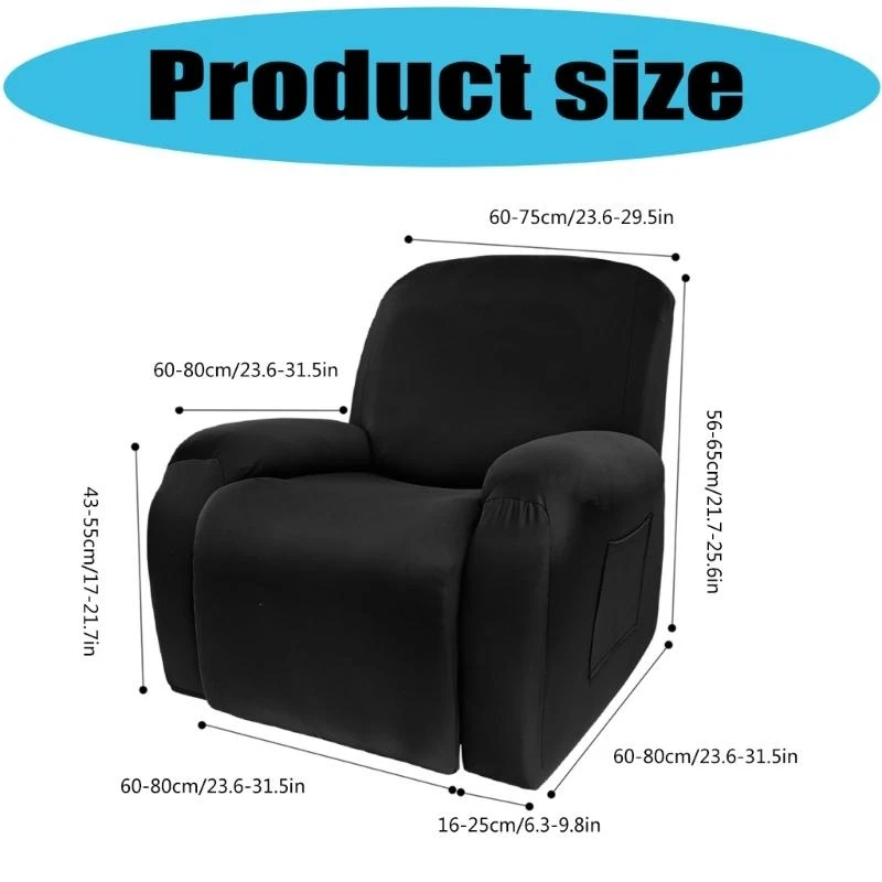Flexible Milk Fiber Water Resistant Sofa Cover 4 Part Case Set Defense For Single Chair Home Furniture HX6C