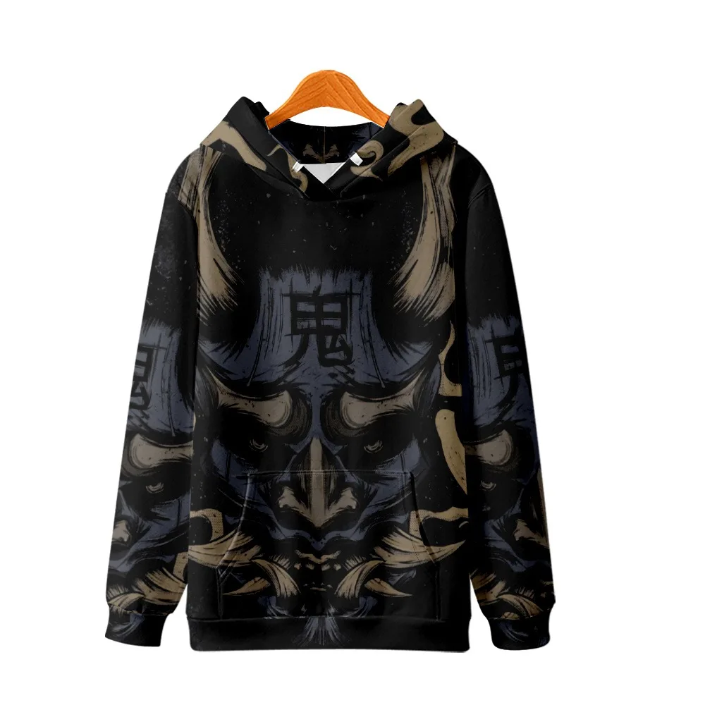 

Harajuku Demon Print Hoodie Sweatshirt Autumn Japanese Casual Oversized Hooded Hoodie Hip Hop Pullover Women Men Clothing