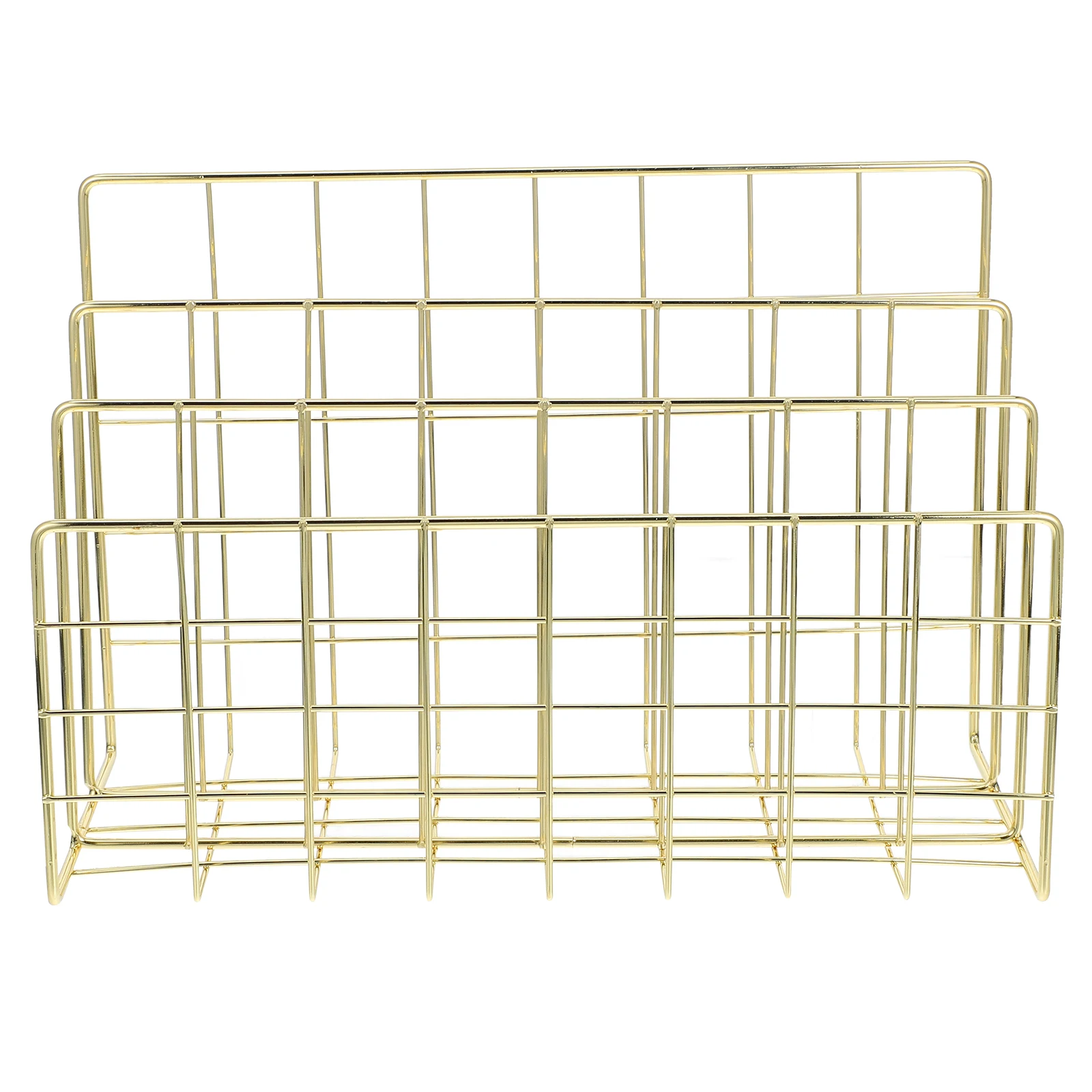 

Bookshelf File Mail Sorting Rack Office Organize Iron Filing Countertop Organizer