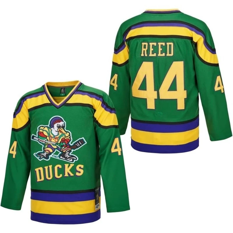 Ducks Inspired 99 Banks Ice Hockey Jersey 3D Print Long Sleeve V‑Neck Breathable Unisex Sports Fan Top for Adults Youth view 4