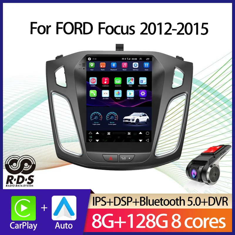 

Car GPS Navigation Android Tesla Style For FORD Focus 2012-2015 Auto Radio Stereo Multimedia Player With BT WiFi Mirror Link