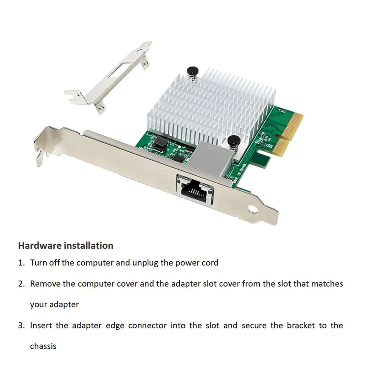 

ABAN ST7375 AQC113C PCIe 4.0 X4 с одним портом 10 Гбит/с, игровая многофункциональная удобная серверная сетевая карта