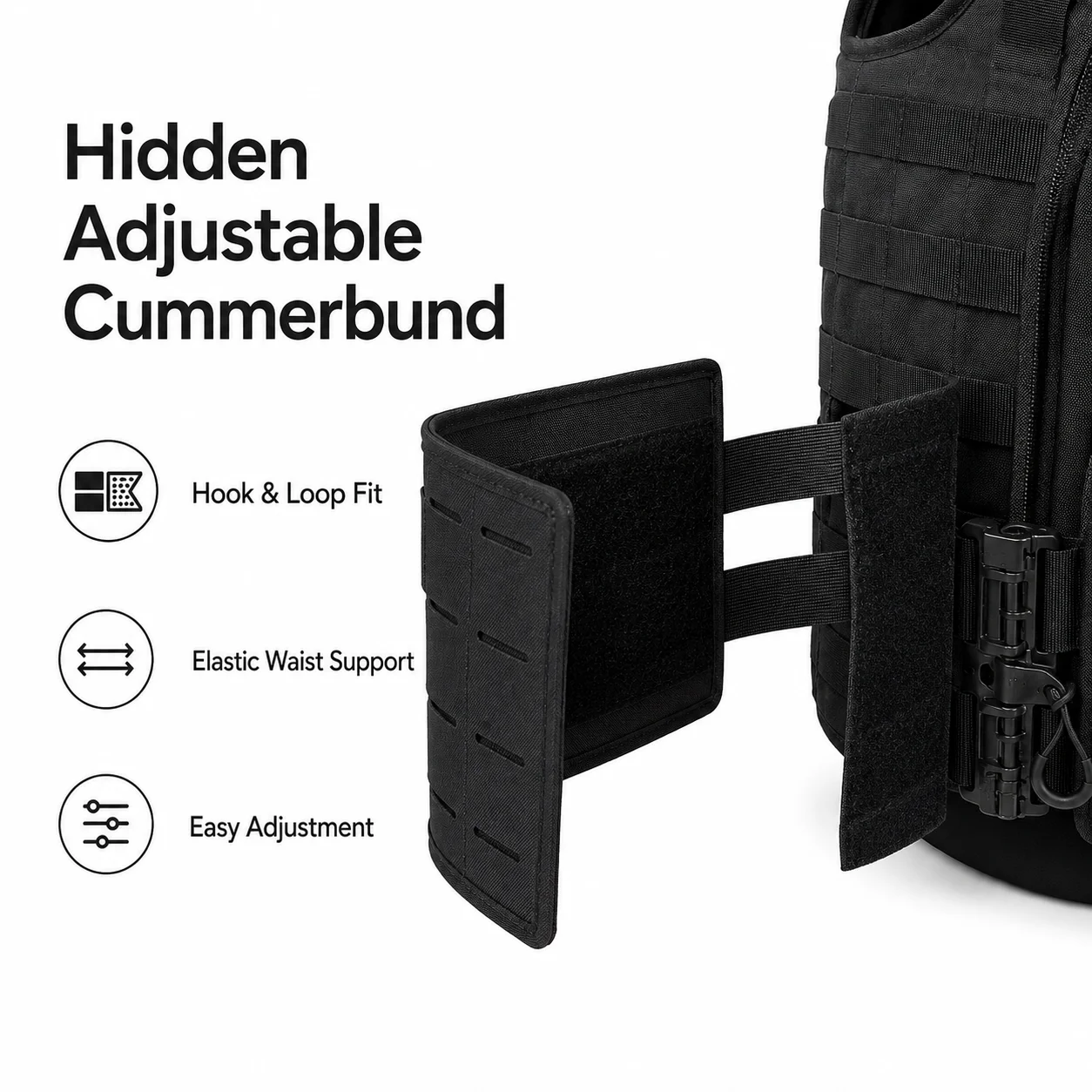 Lightweight Plate Carrier Vest Modular Outdoor Training Vest Detachable Adjustable Load Vest with Foam Insert Plates