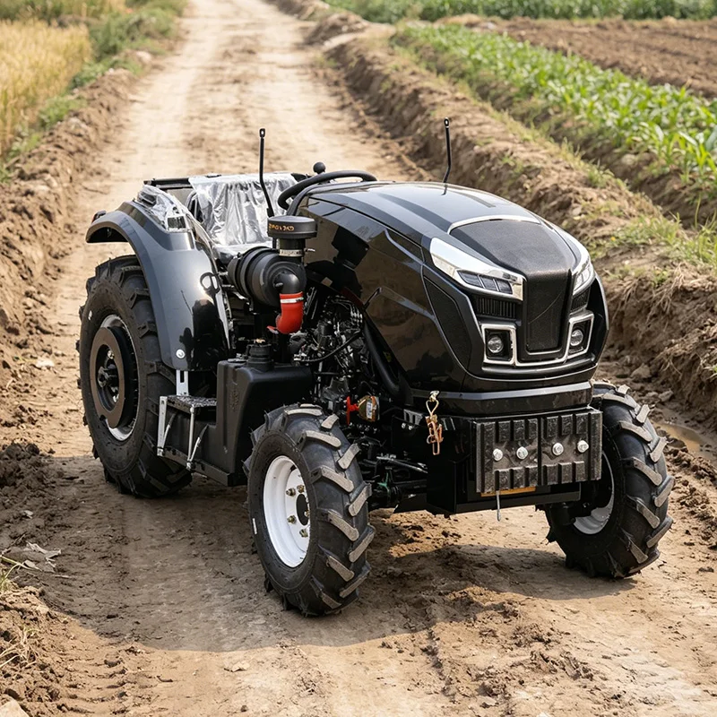 

Customized Reinforced Four‑Wheel Rotary Tiller, 4WD High‑Power Tractor, High‑Efficiency Wheeled Plowing Machine