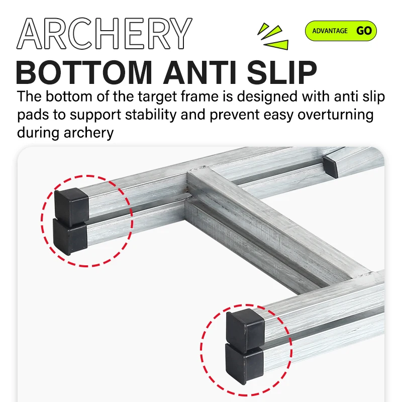 Archery Target Stand Portable and Sturdy Foldable Archery Stand for Backyard Targets Shooting Practice Placing EVA Straw Targets