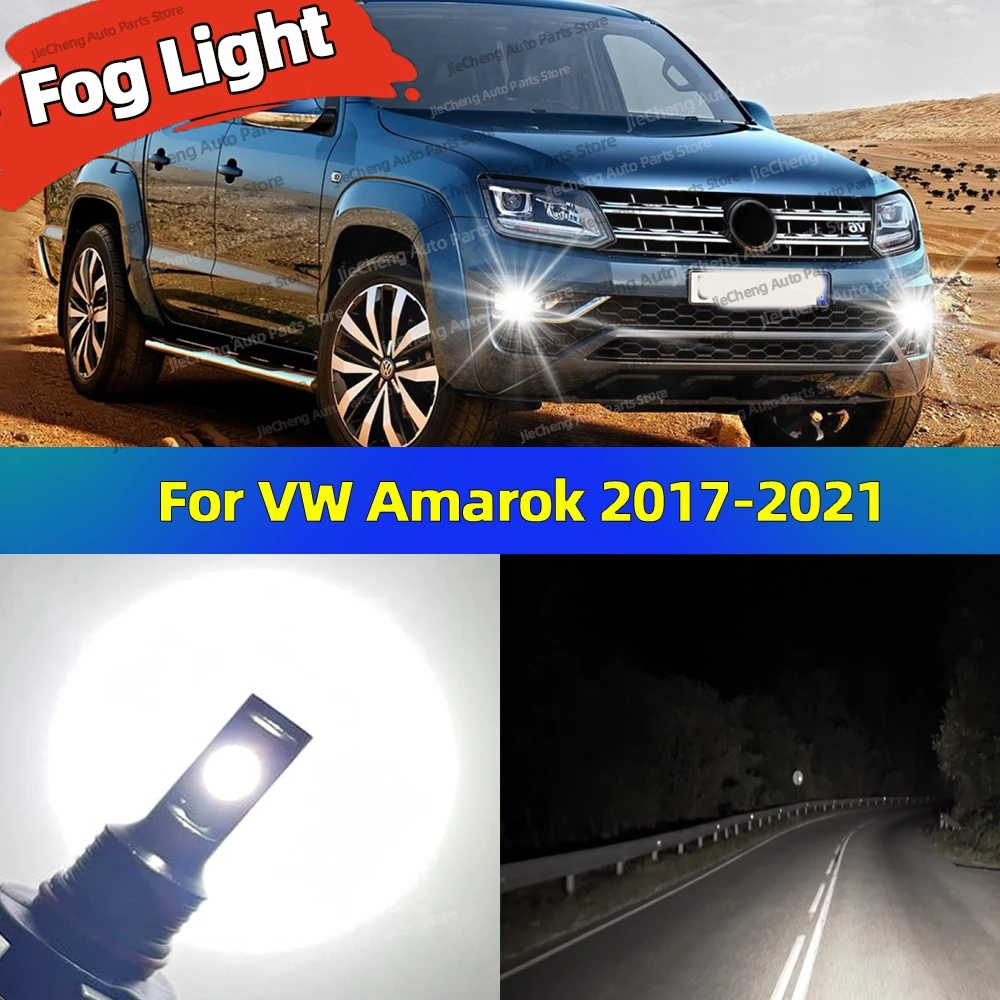 

2Pcs 12V 6000K Front Fog Light LED Bulb Accessories Lamp 25000LM Canbus For VW Volkswagen Amarok 2017 2018 2019 2020 2021