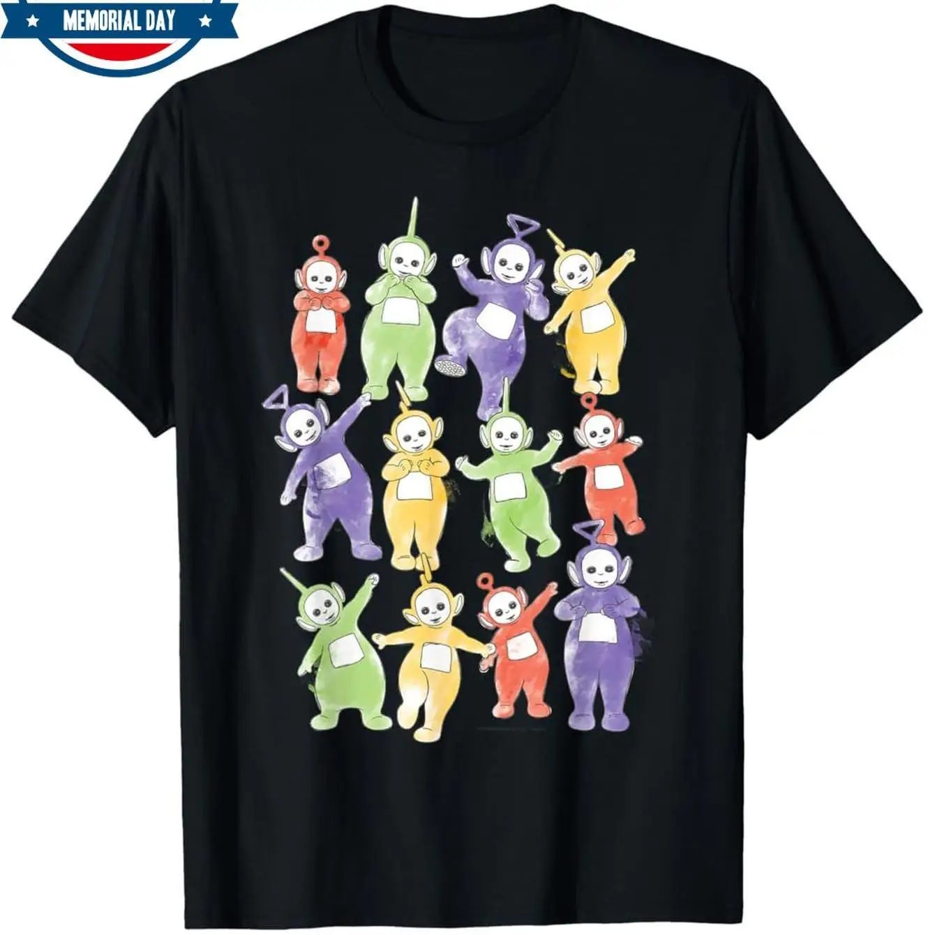 

Teletubbies Graphic Printing Summer Autumn Winter Pure Cotton Men's and Women's T-shirts Short Sleeves Luxury Outdoor Sports