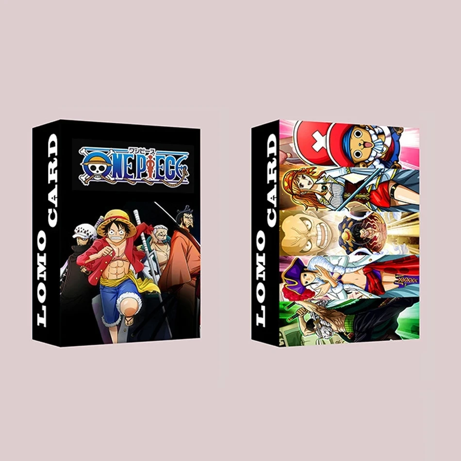 Anime Lomo Cards One Piece 1pack/30pcs Card Games With Postcards Box Message Photo Gift For Anime Fan Game Collection