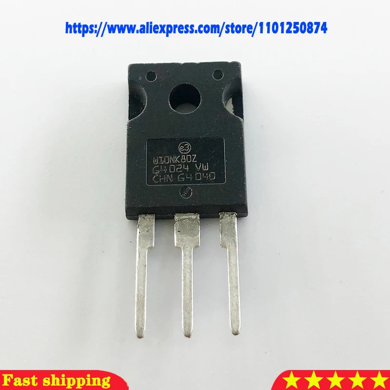 10pcs/lot W10NK80Z STW10NK80Z 800V 10A Quality assurance A new spot TO-247