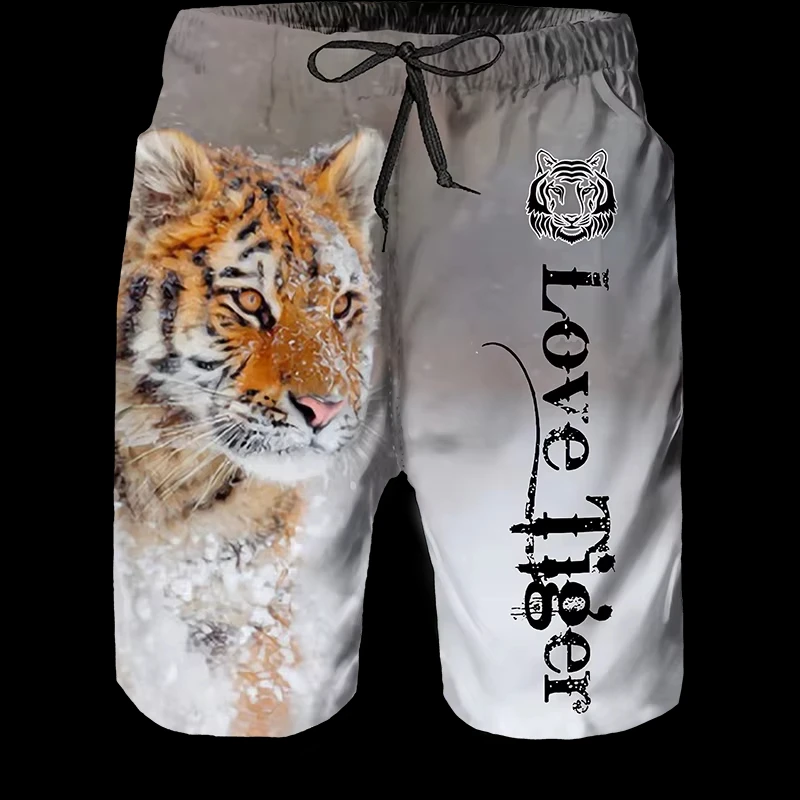 Pantaloncini da uomo estivi Y2k Cool Animal Stampa 3d Stampa tigre Pantaloni da uomo Pantaloncini da uomo traspiranti Pantaloncini da donna Costume da bagno Pantaloncini per bambini Pantaloni