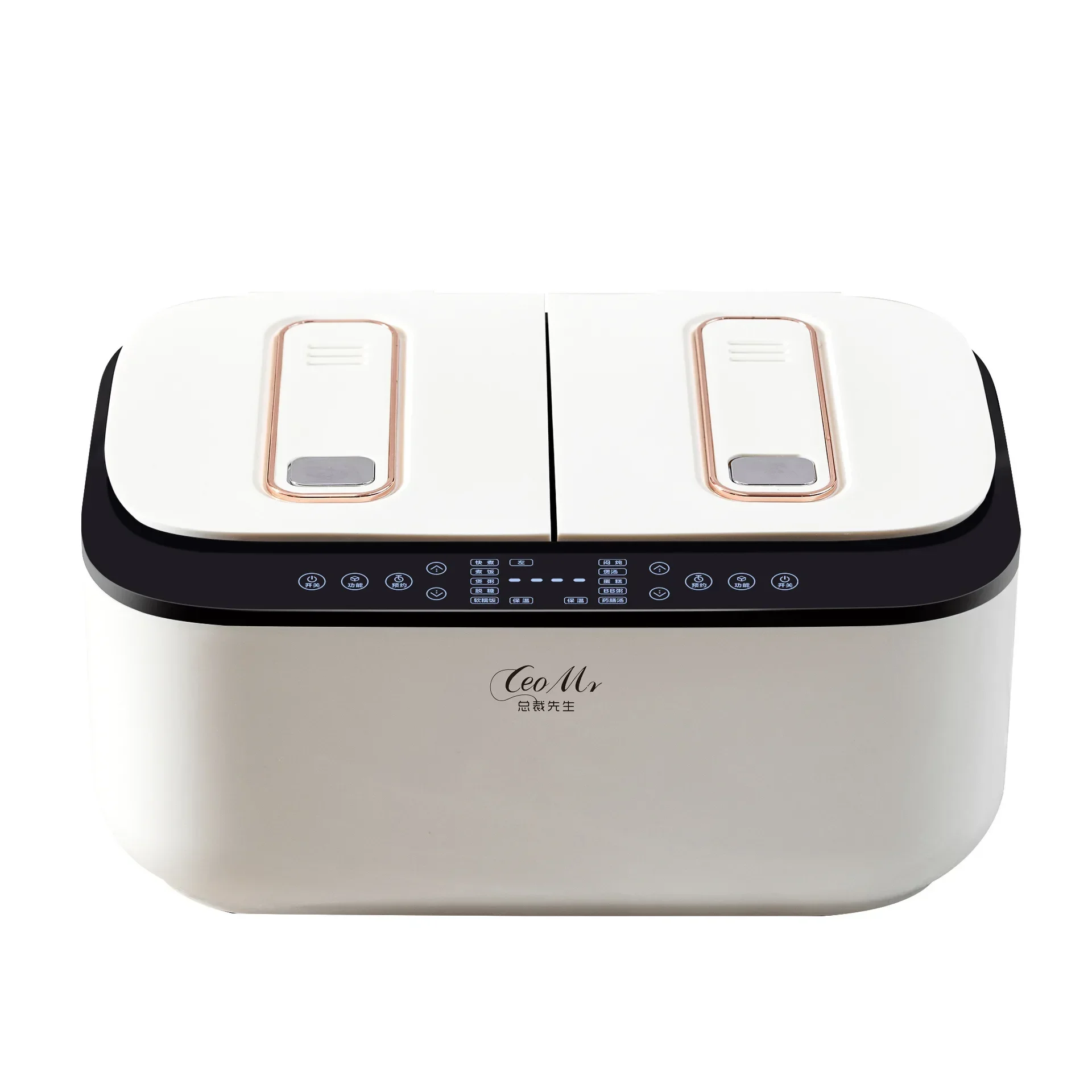 Double-gall rice cooker household 5L smart touch screen integrated double-spell cooking rice cooker