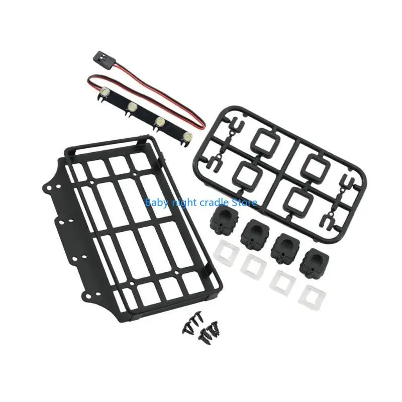 

J2FF Remote Control Crawler Luggage Carriers Roof Rack Upgrade Accessories Vehicle Part for 1/12 MN82 Crawler Car Decoration