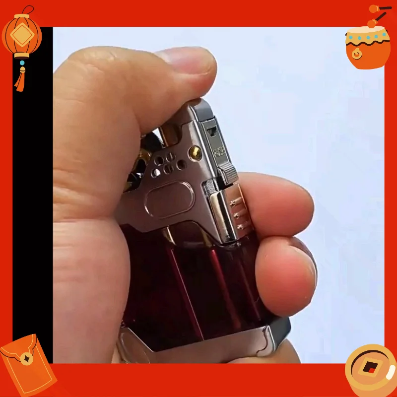 Zorro One Click Ignition Transparent Fuel Tank Mechanical Oil Lighter Metal Appearance High-end Men's Gift Latest Oil Lighter