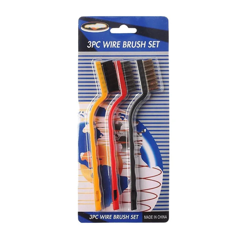 7pcs/gas stove cleaning brush stove range hood cleaning brush household kitchen dead corner decontamination wire brush