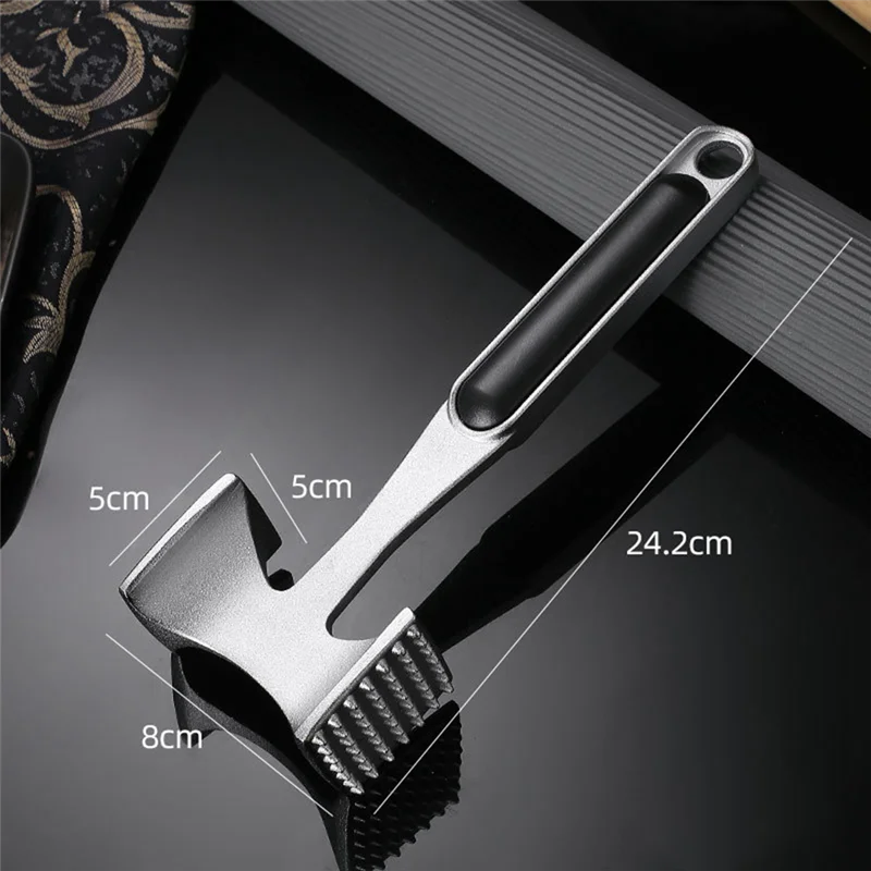 【Niedostępne】Gourmet do ubijania mięsa, orzechów, owoców morza, wielostronny ubijak do mięsa itp. Otwór do zawieszenia dla łatwego przechowywania, mycie ręczne