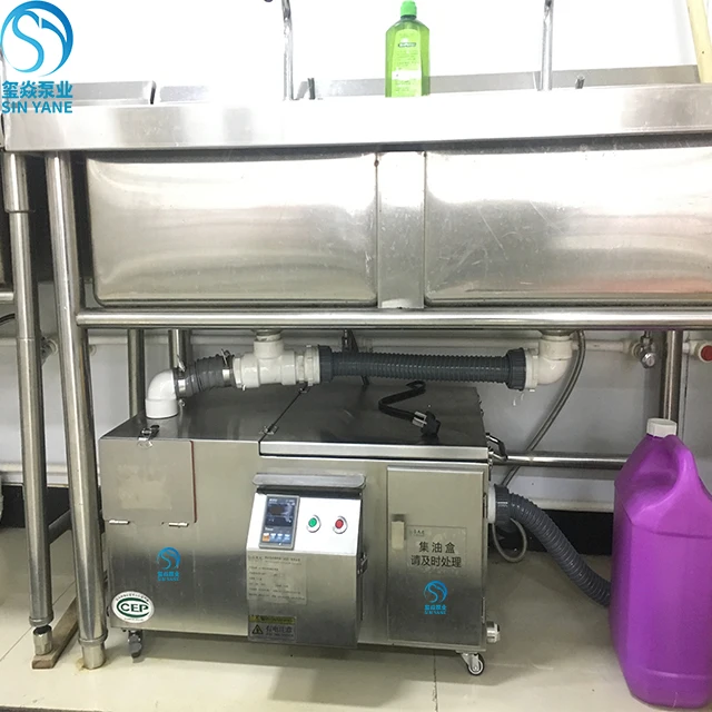 Aquecimento automático elétrico e máquinas automáticas de tratamento de água sucata, Grease Trap, Aço inoxidável, Restaurant Ber, 60 SUS 304