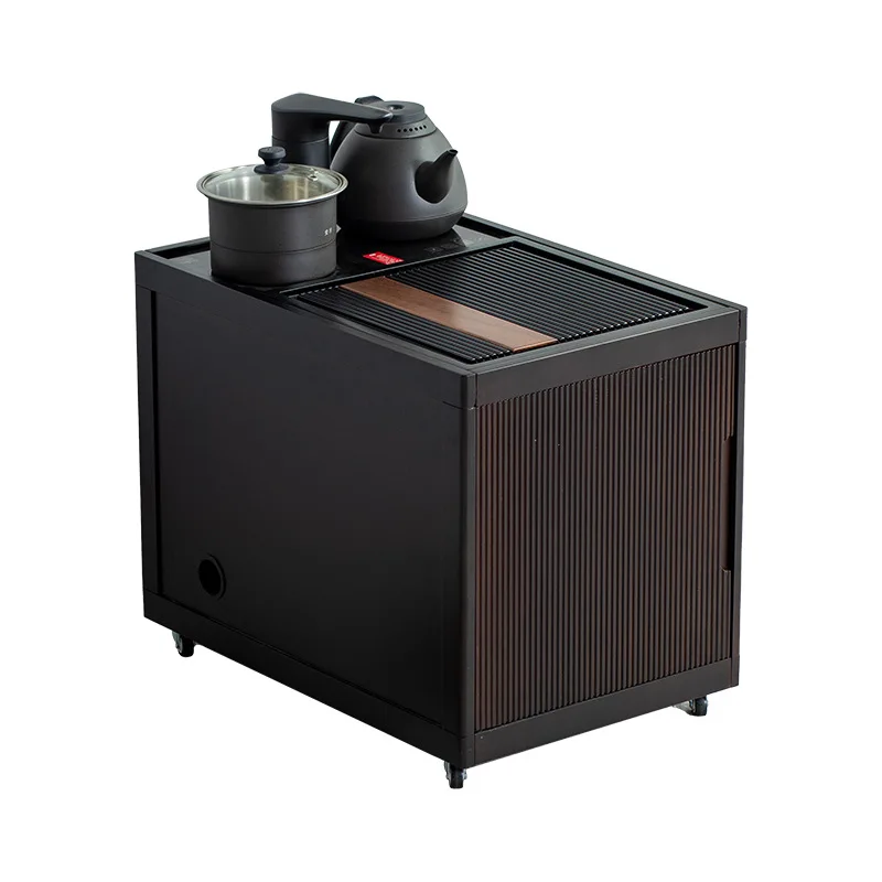 

Ebony sofa corner few small tea table boiling water side cabinet living room few small mobile tea