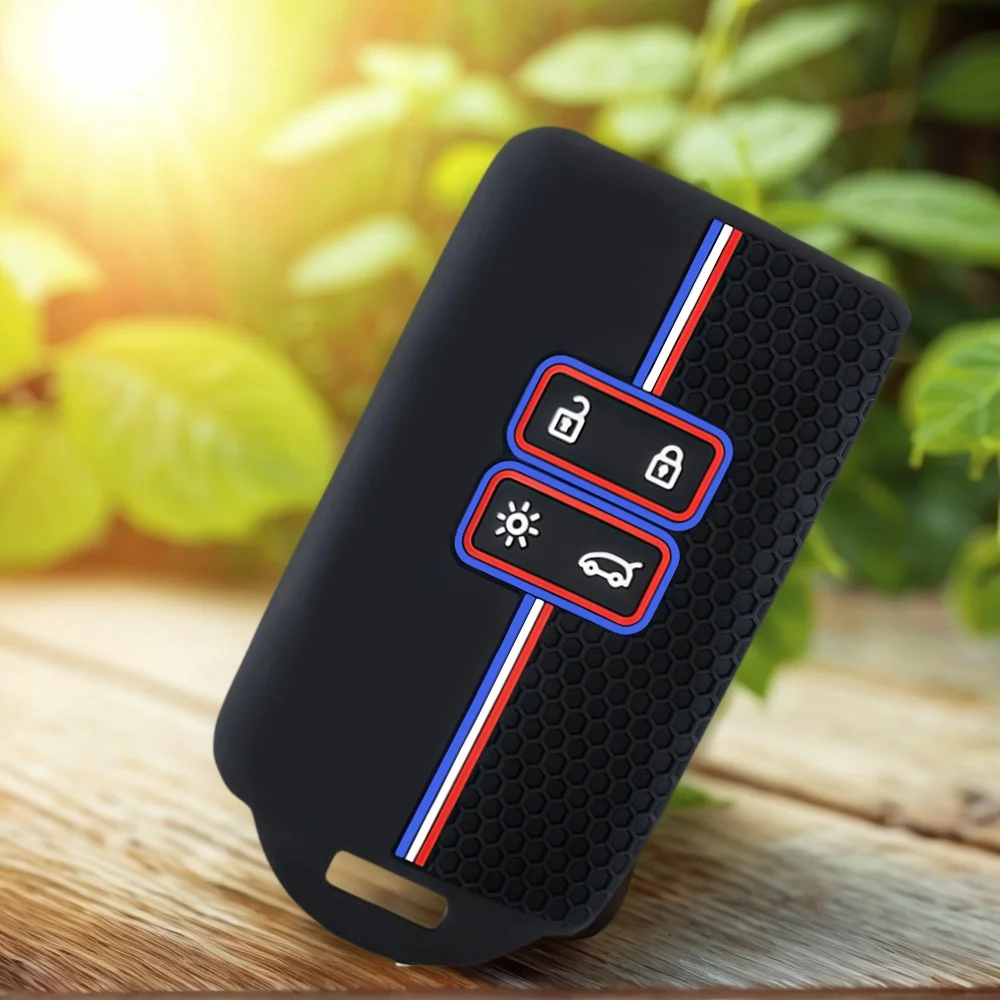 Funda de silicona para llave de coche para dacia Duster logan 3 jogger sandero para Renault Arkana Koleos Clio 5 Megane 4 Zoe Kadjar Captur