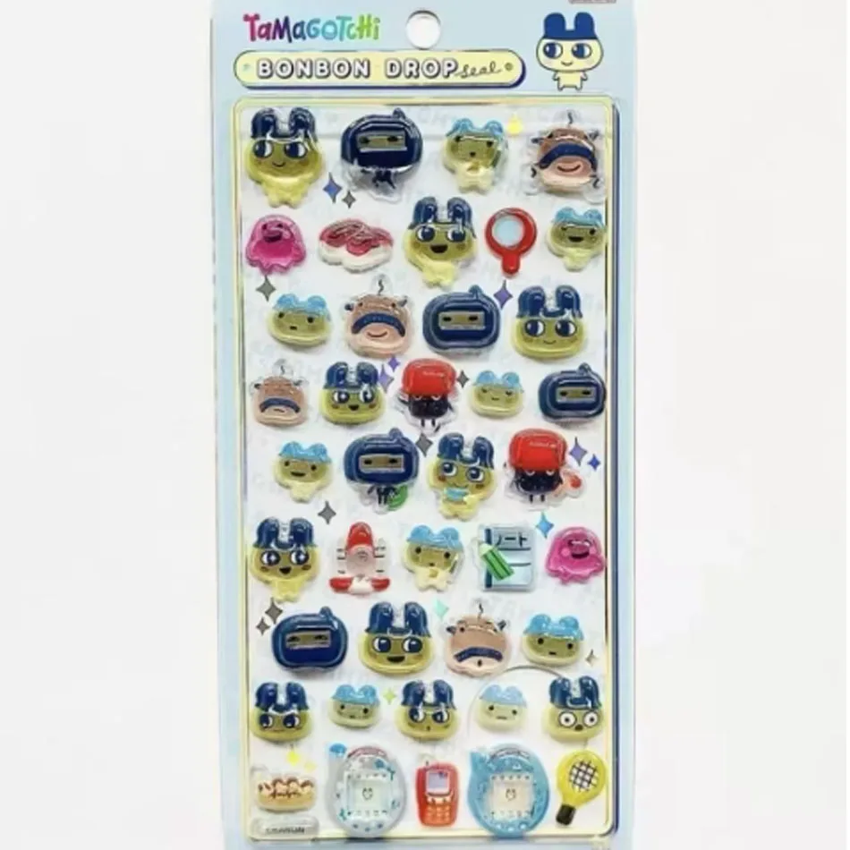Naklejki Tamagotchi z kreskówek DIY do scrapbookingu, naklejki na laptopa, naklejki Bonbon Drop Seal, upominki na przyjęcia, prezenty ボンボン ドロップシール