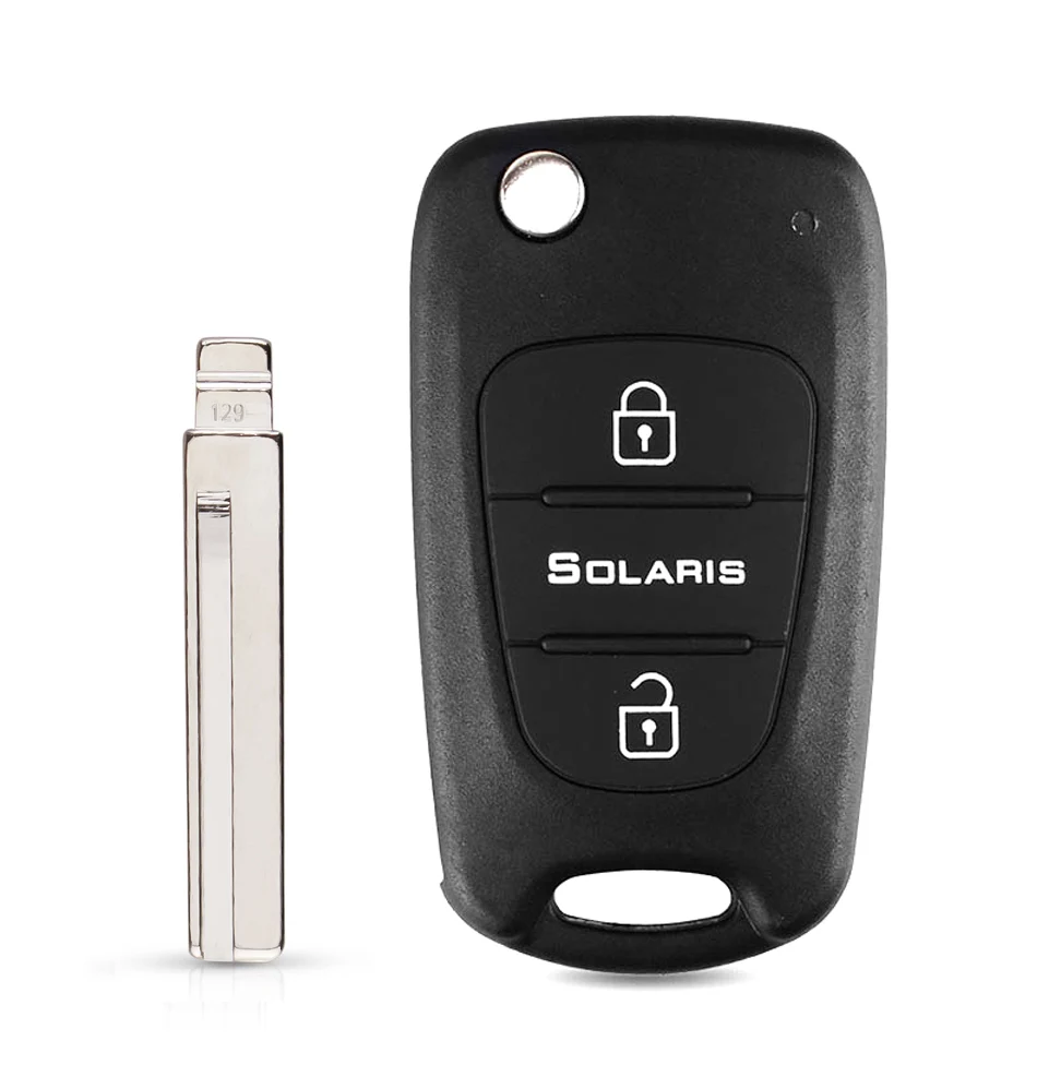 Keyyou 10 stücke fern gesteuerte Autos chl üssel schale für Hyundai i20 i30 ix35 i35 Akzent kia picanto sportage k5 3 Tasten Flip Key Blank Case