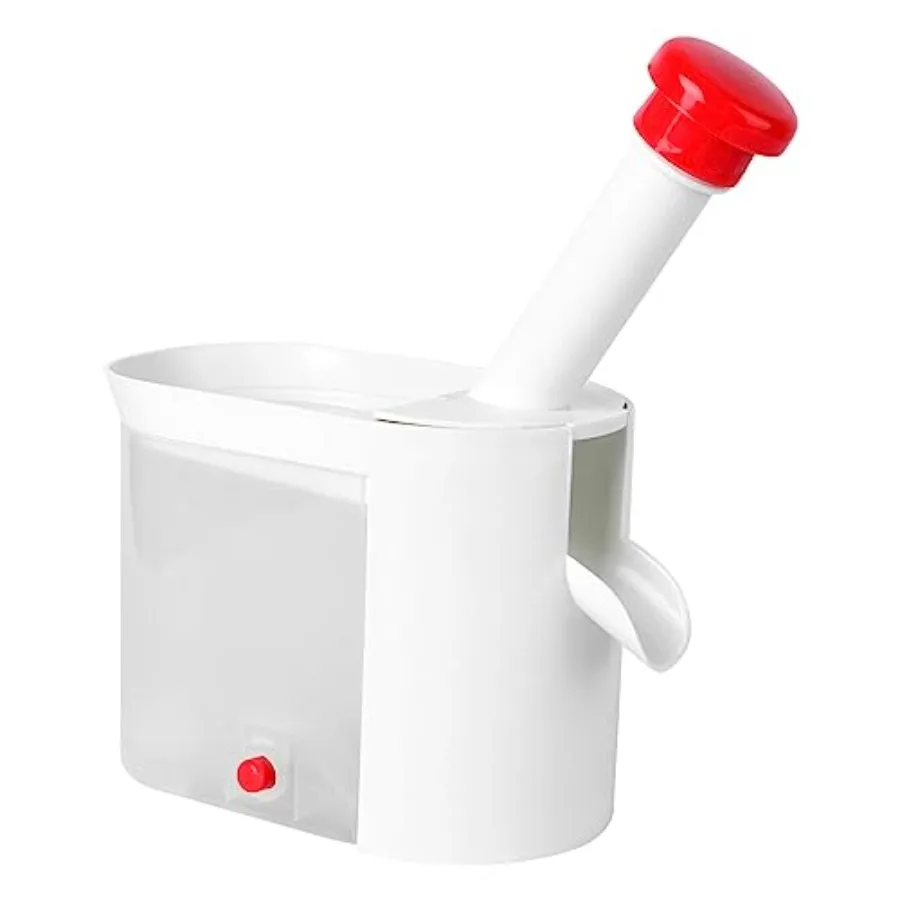

Cherry Pitter Tool with Removable Container for Safe and Easy Cherry and Grape Pitting in Kitchen Applications Designed for Eff