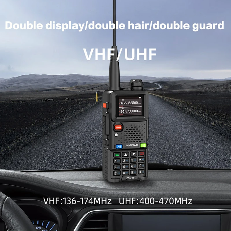 Портативная рация Baofeng BF-UV5RH 10 Вт, Am, Fm, двухсторонний радиопереключатель, VHF станция, приемник, Любительская Беспроводная установка,