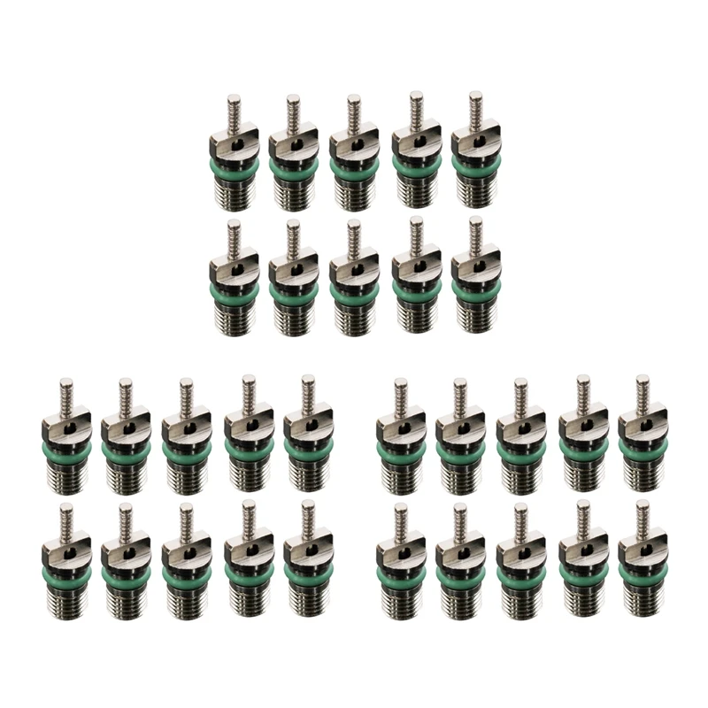 30Pcs Car AC R134A Valve Core Needles Assortment 134A Refrigerant Heat Resistant