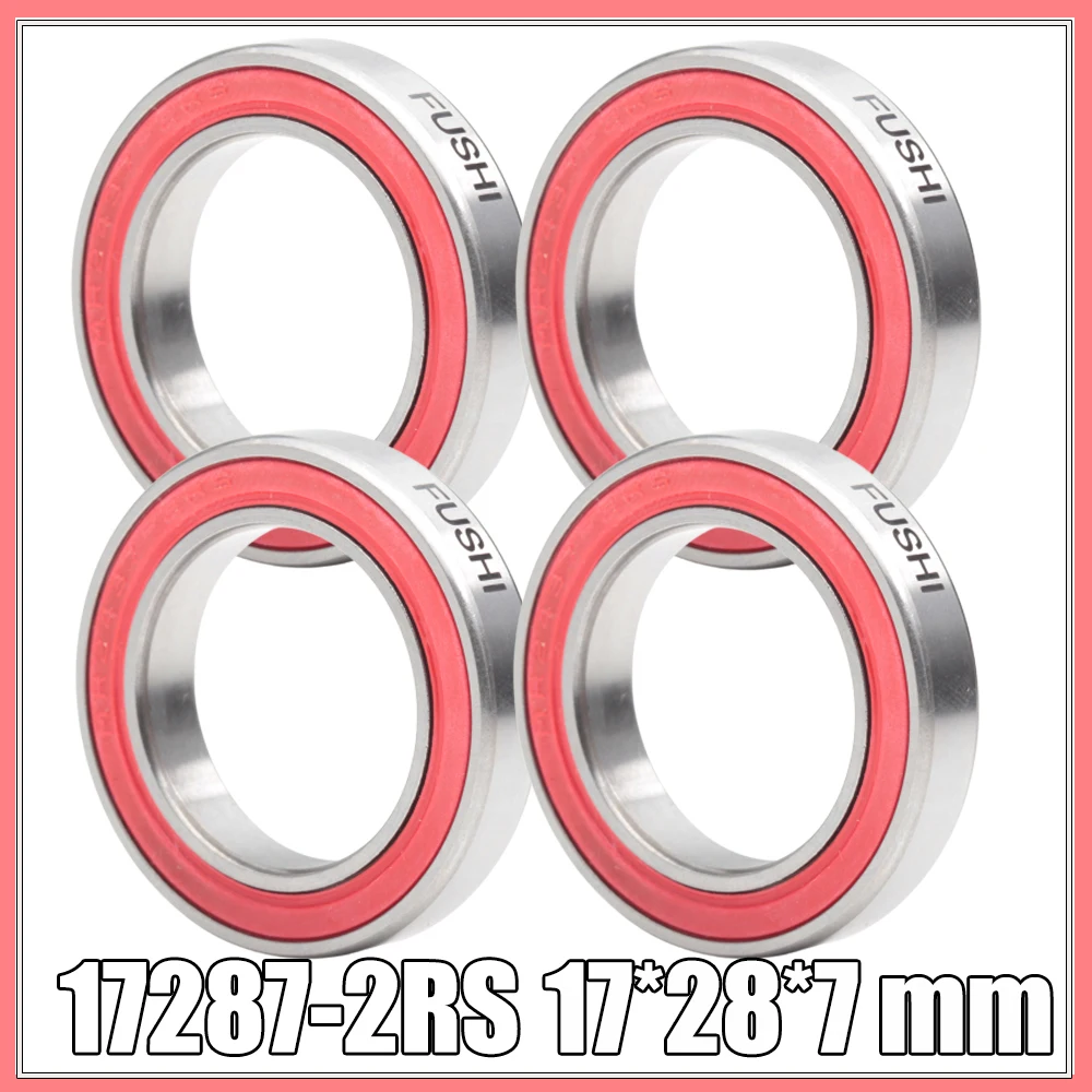 AliExpress FUSHI 10pcs/lot 17287-2RS 17x28x7mm MR17287 17287 17287RS GCR15 61902/17 Ball Bearing for Bike Wheels Bottom Bracket Repair Bearings