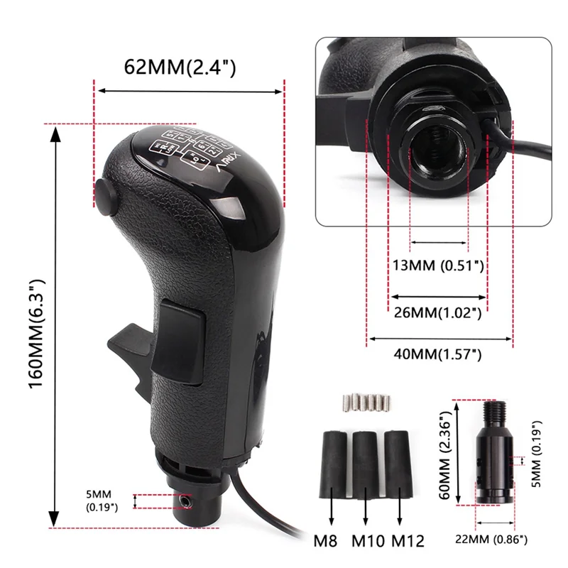 A13F-USB مقبض ناقل الحركة شيفتر المقبض ل لوجيتك G923 G29 G27 G25 TH8A USB مقبض ناقل الحركة ل ATS ETS2 HB043 #5