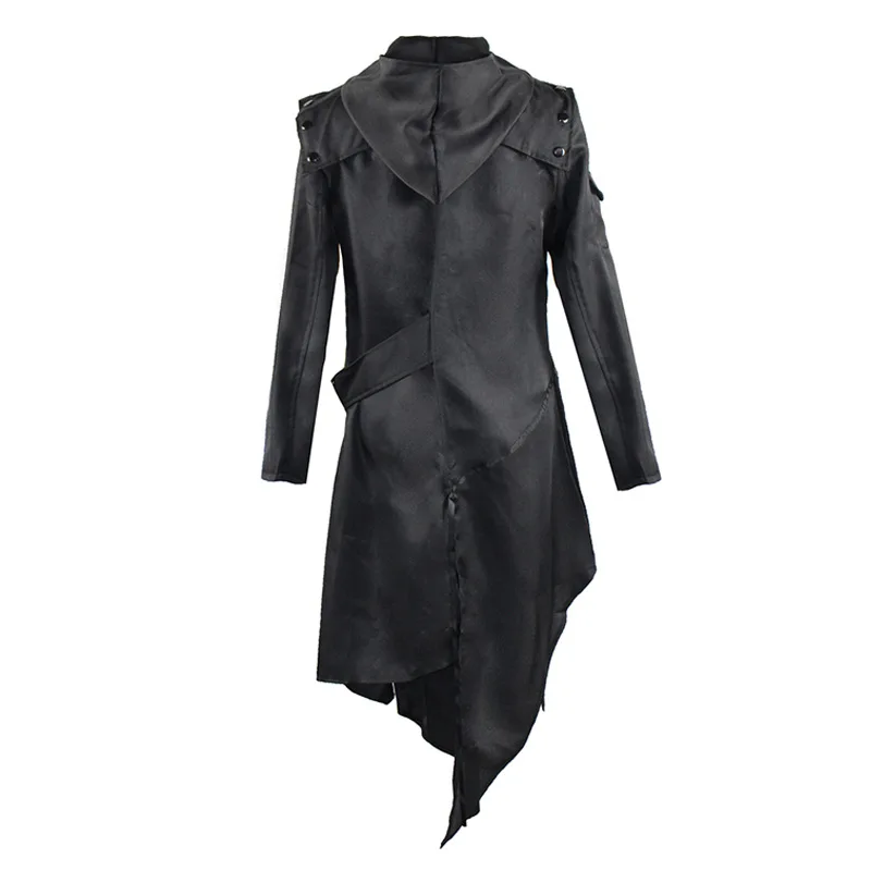 Medieval Gothic Cosplay Costume Coat for Men Victorian Steampunk Tailcoat Halloween Carnival Party Stage Performance Cos Outfits
