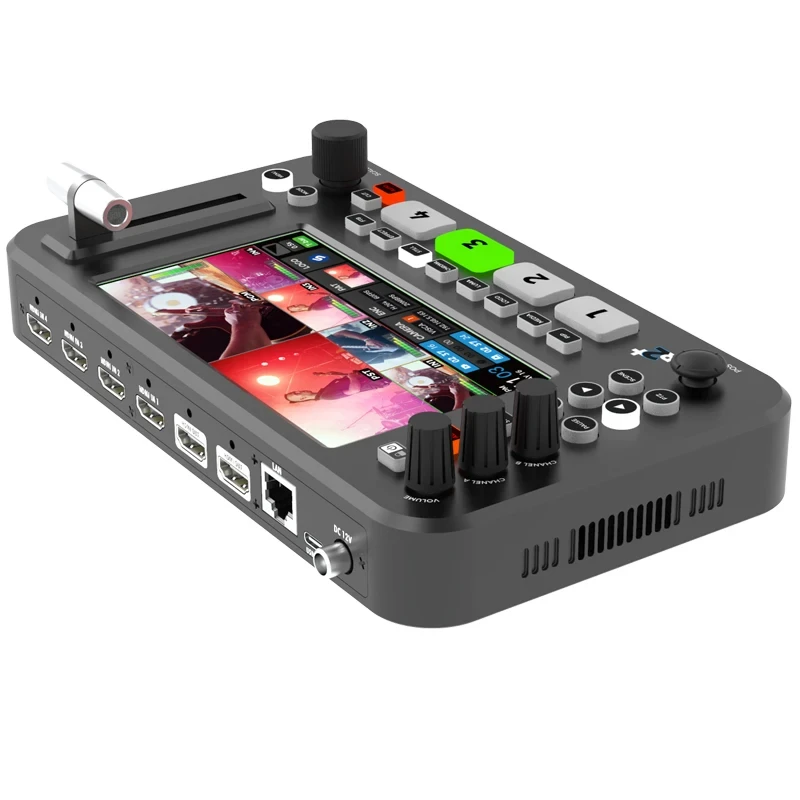 PROLINK R2 neolive PLUS สวิตช์สลับเครื่องผสมวิดีโอกล้องหลายตัวรองรับการจับภาพวิดีโอการสตรีมสด