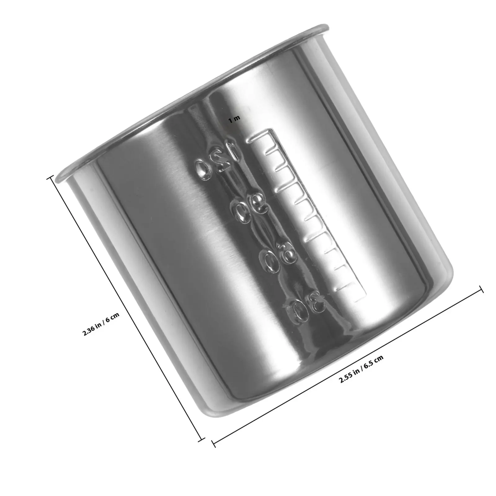 Multipurpose Stainless Steel Measuring Cup 120Ml Scale Type Kitchen Measuring Holder for Rice Flour Liquid Household Cooking