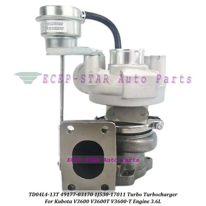 Turbocompresor TD04L4-13T 49177-03170 1J530-17011 4917703170 1J53017011 para piezas de motor Kubota V3600 V3600T V3600-T 3.6L