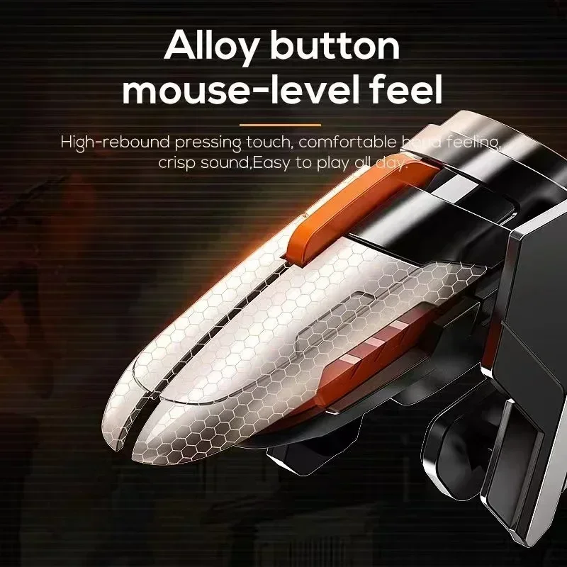 MEMO 6 إصبع الهاتف المحمول ABS لعبة الزناد AK06 ل PUBG Aim Shooting L1 R1 سبيكة مفتاح زر لوحدة تحكم IOS أندرويد غمبد