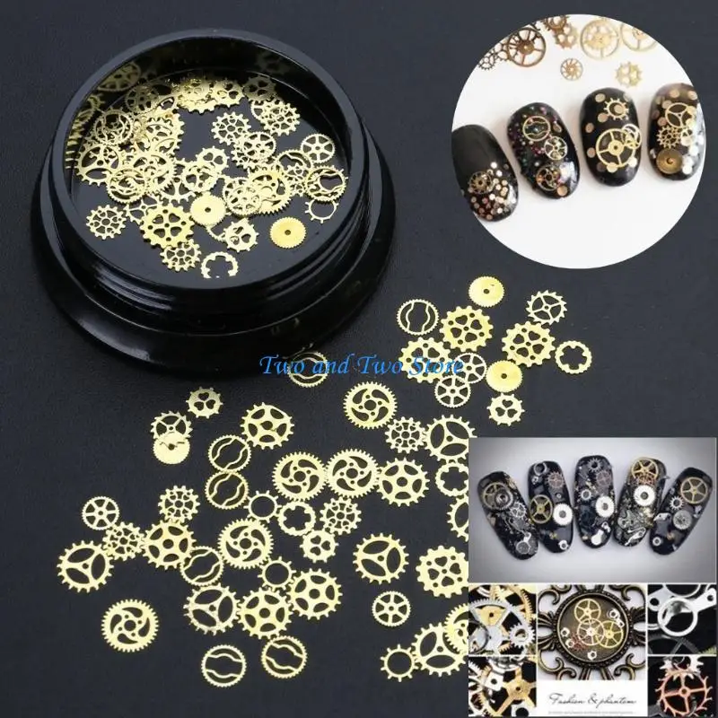 

HX6F 2 Boxes Mini Mixed Steampunk Charm UV Frame Epoxy Resin Jewelry Fillings
