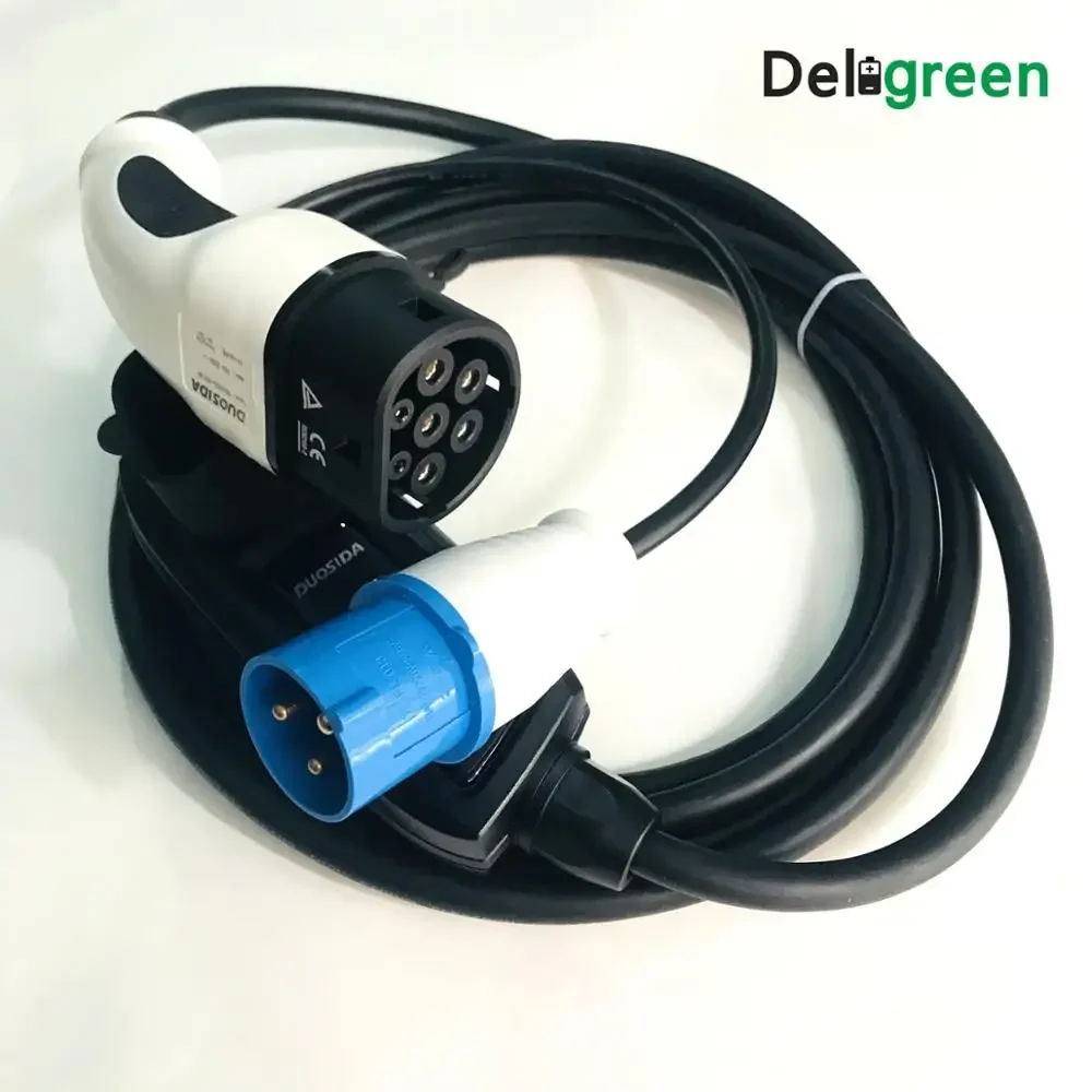 2018 Duosida 16a Ev Car  Manufacturer Portable Charger Type 1  2 Coiled Evse