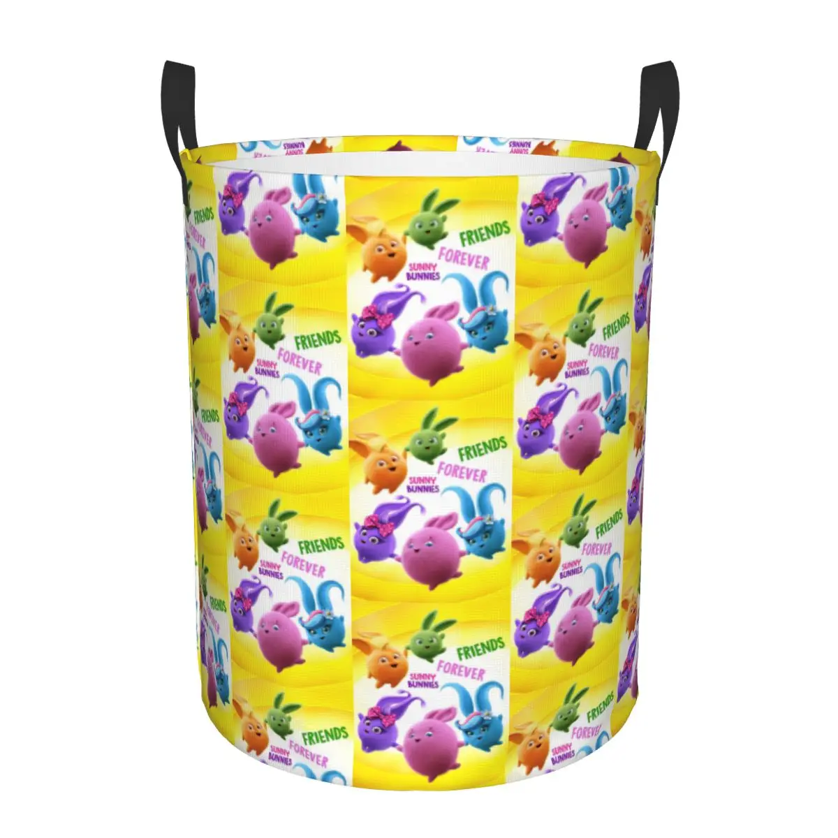

Sunny Bunnies Anime Cartoon Dirty Laundry Baskets Foldable Large Waterproof Clothes Toys Basket For Home Kids