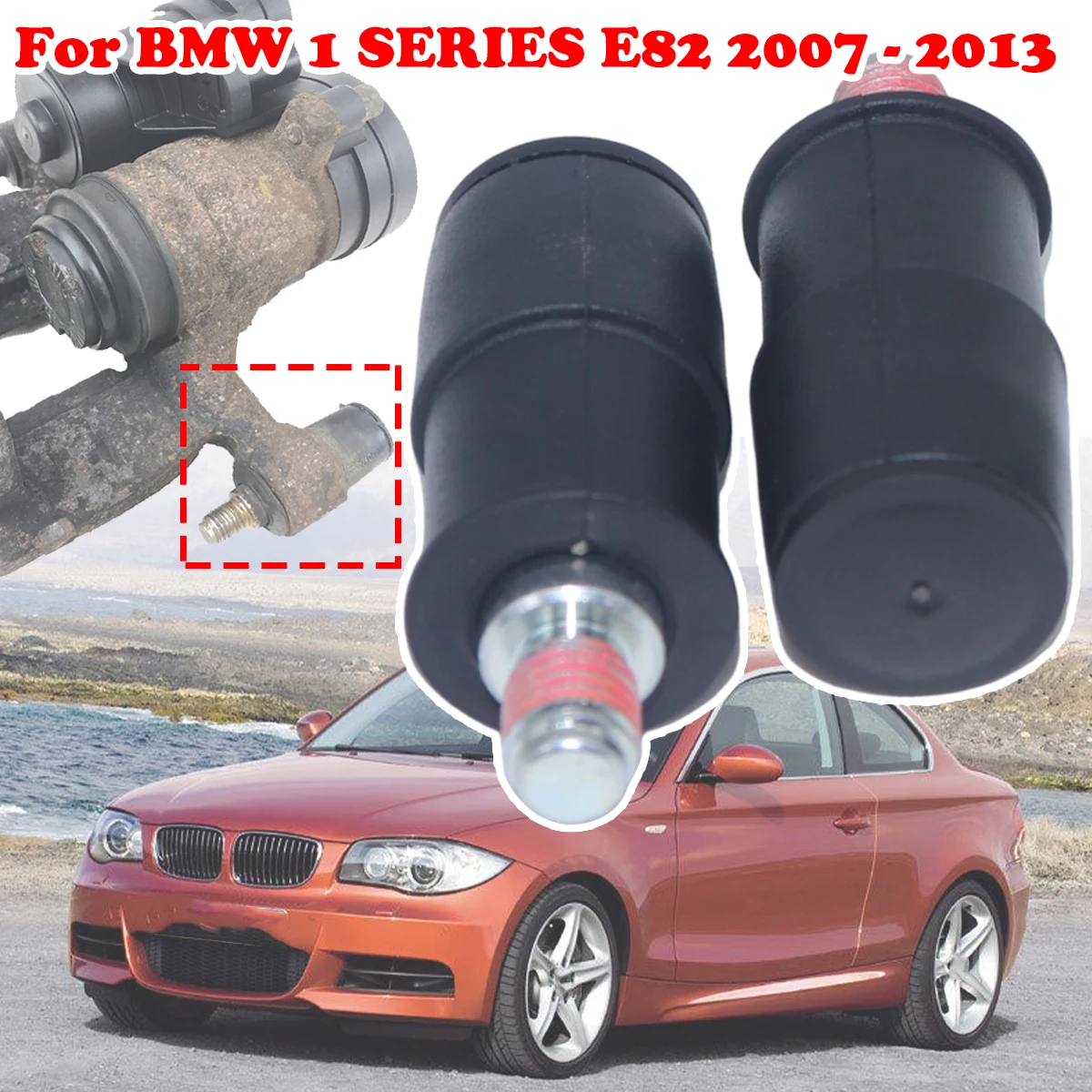 

Front/Rear Brake Caliper Slider Guide Pins Bolt Kit For BMW 1 SERIES E82 07-2013 Left Right Disc Housing Bellows Sleeve Bushing