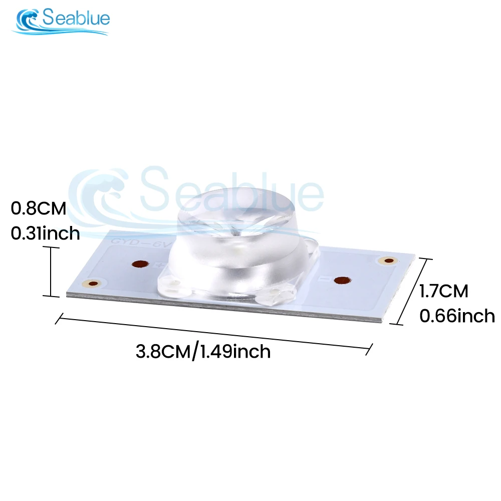 Diode électroluminescente SMD 3V 6V, 100 pièces, perle de lumière avec lentille optique, pour la réparation de la bande de rétro-éclairage 32-65 LED