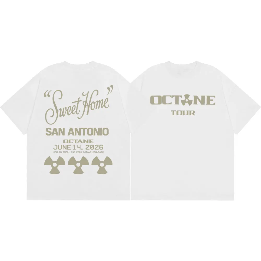 Rapper Don Toliver Octane Tour 2026 T Shirt Men Women Hip Hop Vintage Short Sleeve T-shirts Summer Casual Fashion Loose T-shirt