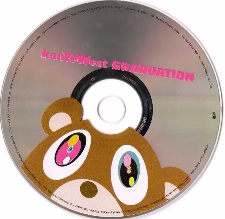 Mini llavero de CD NFC personalizado, personaliza tu Spotify o Apple Music para Kanye Graduation Music Lover