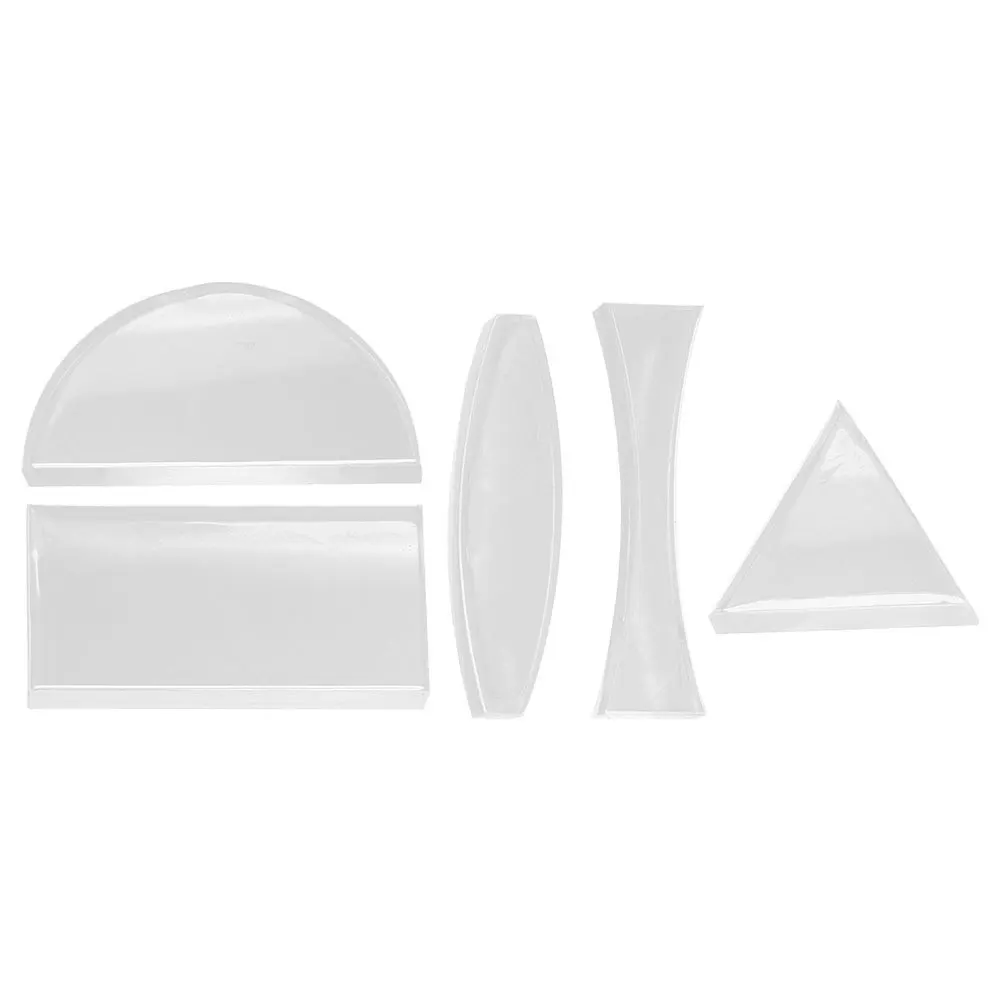 5Pcs Physics Optical Lens Glass Convex Concave Teaching Tools Science Experiment Kit Convex Lens Science Teaching Tools
