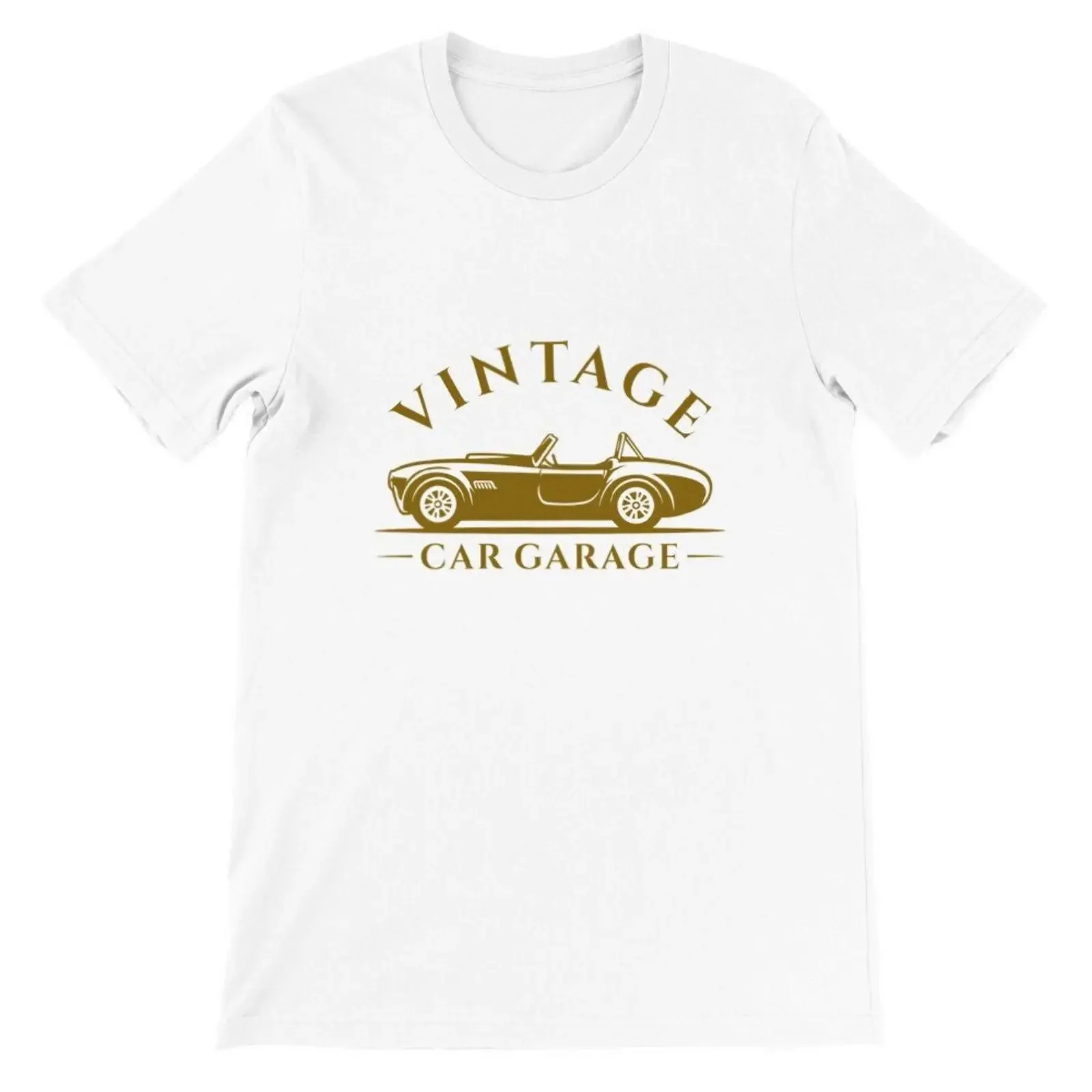 Vintage Car Garage T Shirt Classic Automobile vintage Washed Breathable Casual Top For Everyday Wear homme Stylish Comfortable