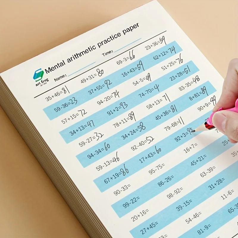 Mathematics Textbook Addition Subtraction Card Teaching for Kids Children Kindergarten Early Education Exercise Book Multiplicat