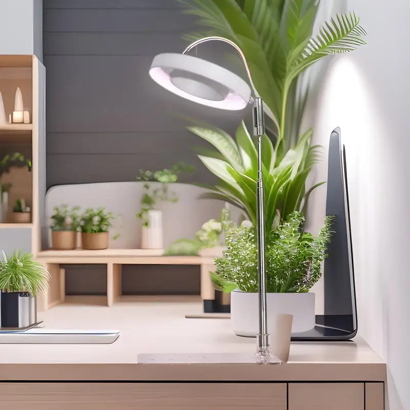 

USB Angel Ring Plant Growth Light Telescopic Rod Timed Dimming Indoor Simulated Sunlight Plant Lamp For Flowers and Plants Lamps