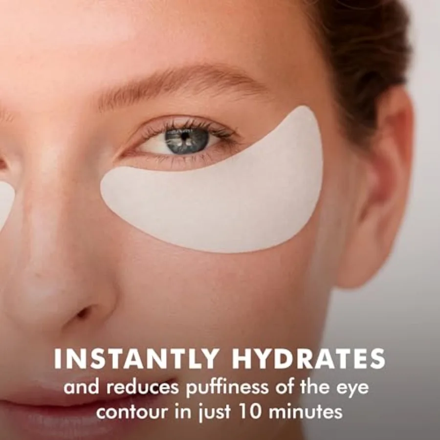 Skyn ICELAND Hydro Cool Firming Under Eye Patches, Instant Cooling for Puffy, Tired Eyes with Peptides and Coenzyme Q10, 10 Min