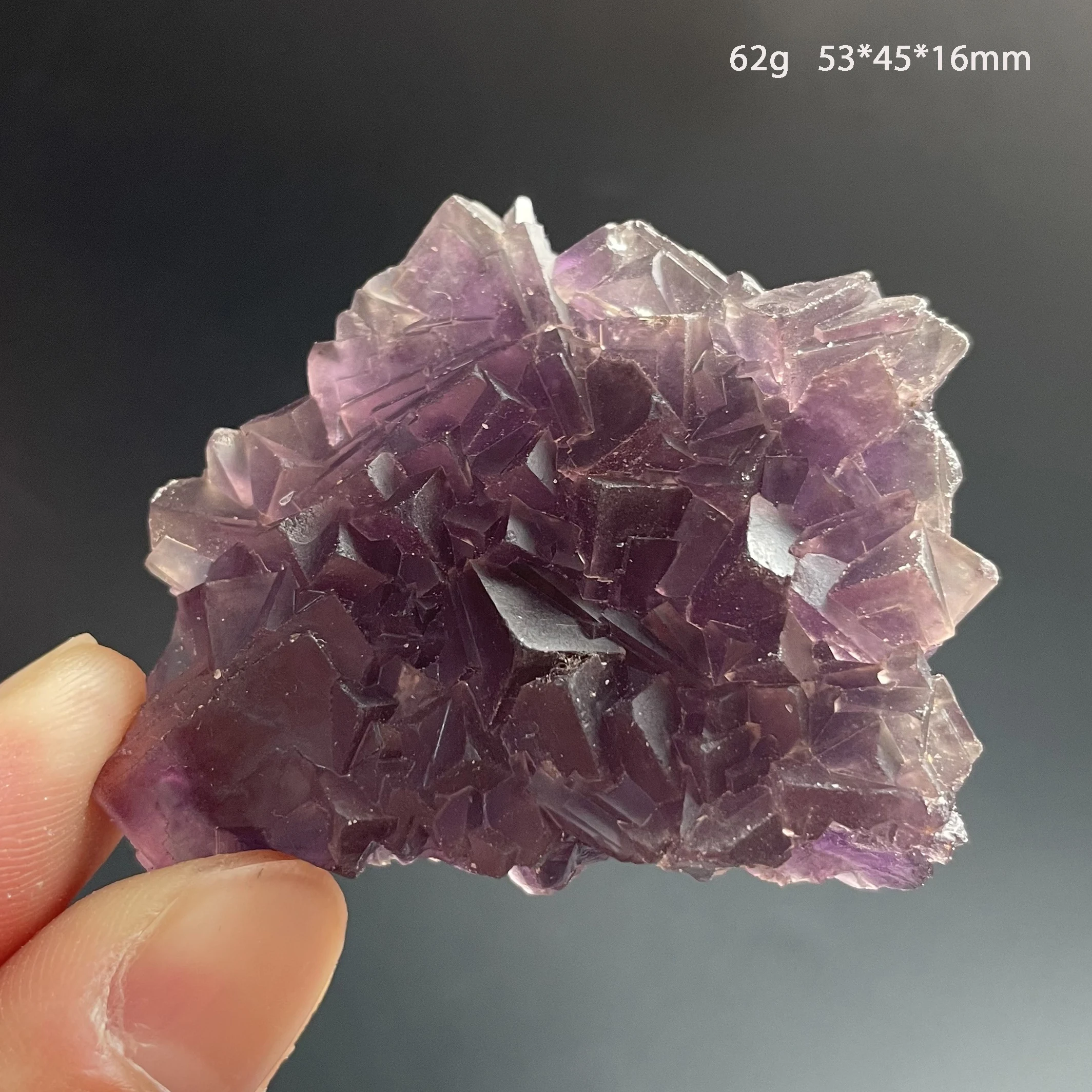 Natural Raw Stone Anhui Purple Red Fluorite Mineral Specimen Quartz Crystal Healing Teaching Collection Gift Home Decor