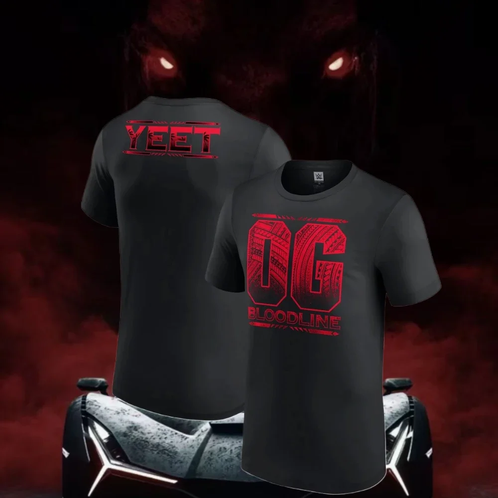 

2025 New T-shirt Summer New Men's Wrestling Roman Reigns OTC Printed Men's Oversized Casual Short Sleeve Crew Neck Cotton Tee
